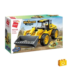QMAN® 42110 - 3 az 1-ben Munkagépek építőjáték - 100% kompatibilis minden más kedvelt márkával