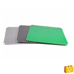 WANGE® 904 | építőjáték alaplap nagy méretű kockákhoz - 100% kompatibilis minden más kedvelt márka nagy méretű kockáival | 24x24 bütyök - Több színben - bézs