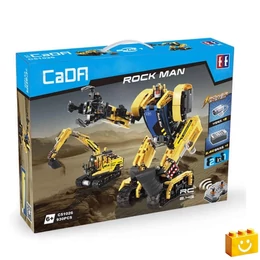 CaDA® C51026W - 2 az 1-ben robot &amp; excavator - 100% technic-kompatibilis építőjáték