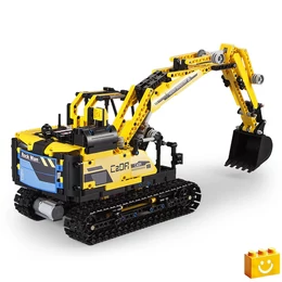 CaDA® C51026W - 2 az 1-ben robot &amp; excavator - 100% technic-kompatibilis építőjáték