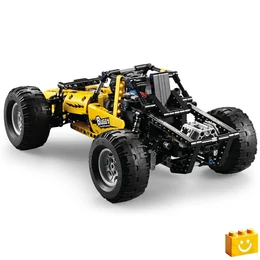 CaDA® C51043W - Sárga buggy - 100% technic-kompatibilis építőjáték