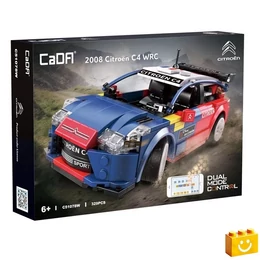 CaDA® C51078W - Távirányítós Citroen C4 WRC 2008 építőjáték - 100% kompatibilis minden más kedvelt márkával