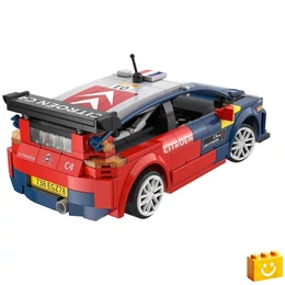 CaDA® C51078W - Távirányítós Citroen C4 WRC 2008 építőjáték - 100% kompatibilis minden más kedvelt márkával