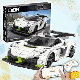 CaDA® C51083W - Távirányítós Fantasma versenyautó - 100% technic-kompatibilis építőjáték
