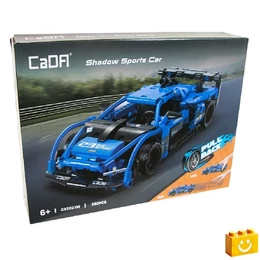 CaDA® C52023W - Shadow  kék sportkocsi - 100% technic-kompatibilis építőjáték