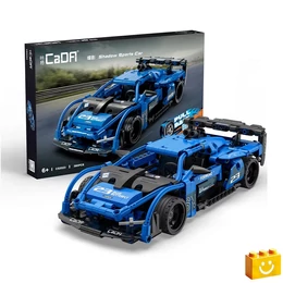 CaDA® C52023W - Shadow  kék sportkocsi - 100% technic-kompatibilis építőjáték