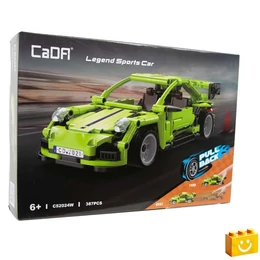 CaDA® C52024W - Legend zöld sportkocsi - 100% technic-kompatibilis építőjáték
