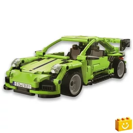 CaDA® C52024W - Legend zöld sportkocsi - 100% technic-kompatibilis építőjáték