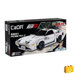 CaDA® C55012W - Initial-D Mazda FC3S RX-7 Versenyautó építőjáték - 100% kompatibilis minden más kedvelt márkával