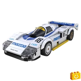CaDA® C55029W - Mazda 787B versenyautó építőjáték - 100% kompatibilis minden más kedvelt márkával