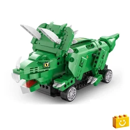CaDA® C59002W - Dinoszaurusz világ - Távirányítós Triceratopsz - 100% technic-kompatibilis építőjáték