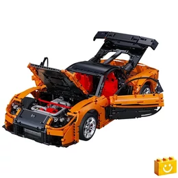 CaDA® C61502W - Távirányítós Mazda RX-7 sportkocsi - 100% technic-kompatibilis építőjáték