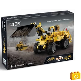 CaDA® C65004W - 2 az 1-ben Dömper vagy homlokrakodó - 100% technic-kompatibilis építőjáték