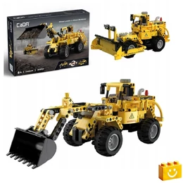 CaDA® C65004W - 2 az 1-ben Dömper vagy homlokrakodó - 100% technic-kompatibilis építőjáték