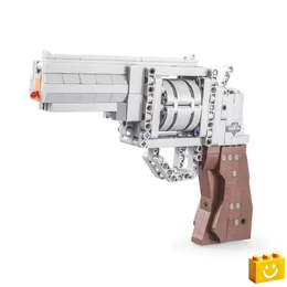 CaDA® C81011W - Revolver Játékpisztoly - 100% technic-kompatibilis építőjáték