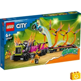 LEGO® City 60357 Kaszkadőr járgány és tűzgyűrű kihívás