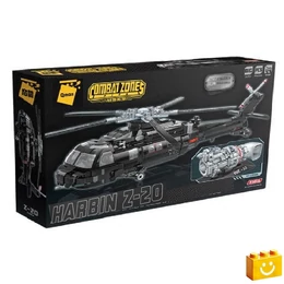 QMAN® 23016 - Harbin Z-20 többcélú helikopter - 100% technic-kompatibilis építőjáték