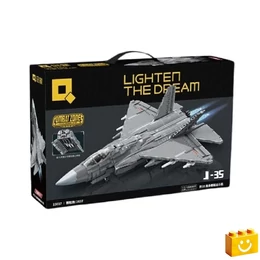 QMAN® 23017 - Shenyang J-35 lopakodó hordozó alapú vadászgép - 100% technic-kompatibilis építőjáték