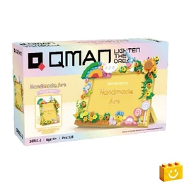 QMAN® 36011-2 - Szivárvány Képkeret építőjáték - 100% kompatibilis minden más kedvelt márkával