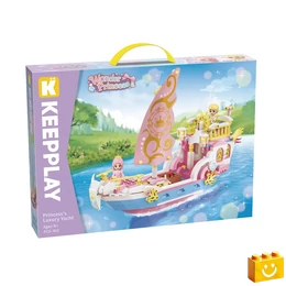 QMAN® 36014 Keepplay - A hercegnő luxusjachtja építőjáték - 100% kompatibilis minden más kedvelt márkával