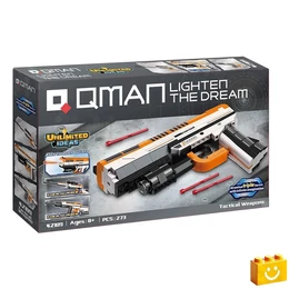 QMAN® 42109 - 3 az 1-ben Játékfegyverek építőjáték - 100% kompatibilis minden más kedvelt márkával
