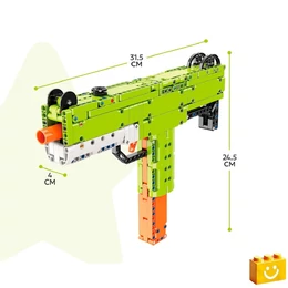 QMAN® 52003 - UZI Játék géppisztoly - 100% technic-kompatibilis építőjáték