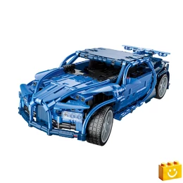 QMAN® 54005 - Phantom kék sportautó - 100% technic-kompatibilis építőjáték