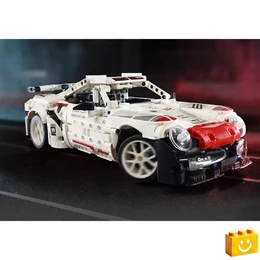 QMAN® 54008 - Speedy Shadow fehér sportautó - 100% technic-kompatibilis építőjáték