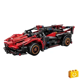 QMAN® 91003 - Vörös Sárkány sportautó - 100% technic-kompatibilis építőjáték