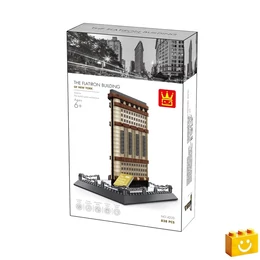 WANGE® 4220 - Flatiron building – New York, USA építőjáték - 100% kompatibilis minden más kedvelt márkával