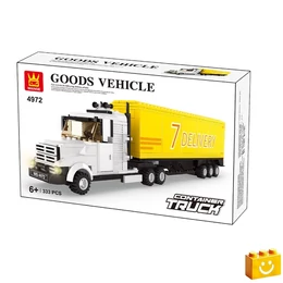 WANGE® 4972 - Csőrös kamion építőjáték - 100% kompatibilis minden más kedvelt márkával
