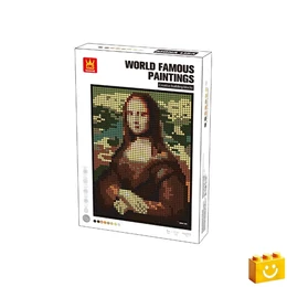 WANGE® 5121   Leonardo da Vinci - Mona Lisa építőjáték - 100% kompatibilis minden más kedvelt márkával