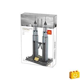 WANGE® 5213 - Petronas tornyok Kuala Lumpur – Malájzia építőjáték - 100% kompatibilis minden más kedvelt márkával
