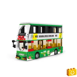 WANGE® 5971 - Kétszintes turistabusz építőjáték - 100% kompatibilis minden más kedvelt márkával