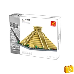WANGE® 6225 - El Castillo Kukulkán – Mexikó építőjáték - 100% kompatibilis minden más kedvelt márkával