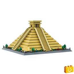 WANGE® 6225 - El Castillo Kukulkán – Mexikó építőjáték - 100% kompatibilis minden más kedvelt márkával