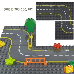 WANGE® 905 | építőjáték alaplap nagy méretű kockákhoz - 100% kompatibilis minden más kedvelt márka nagy méretű kockáival | 12x12 - egyenes út
