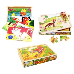 4 db 12 db-os puzzle dobozban (3 készlet együtt)