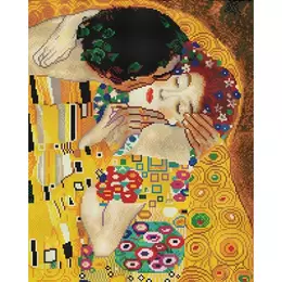 Klimt: A Csók - gyémánt mozaik festés - 40x50 cm
