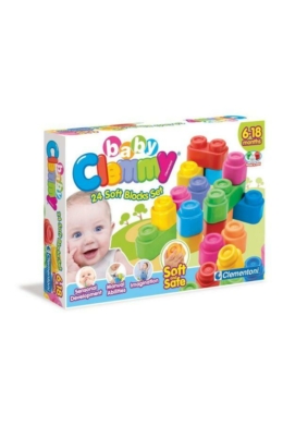 Clemmy Clementoni - Clemmy Plus - bébi építőjáték - 24 db-os