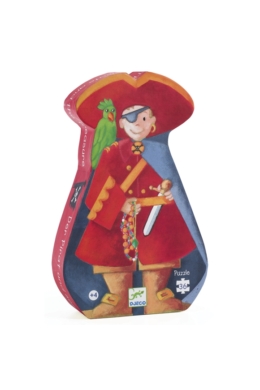 DJECO - The Pirate and his treasure - Kalózok kincse - formadobozos puzzle