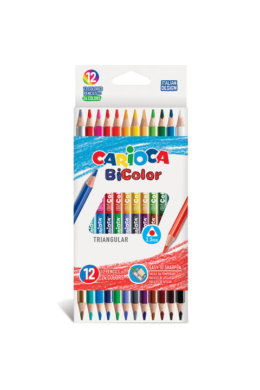 CARIOCA - Kétvégű színes ceruza készlet - 12 db-os