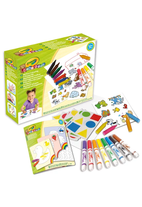 Crayola Mini Kids - Színező és matricázó készlet