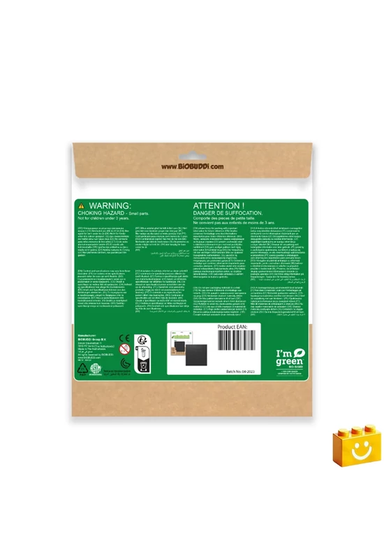 BiOBUDDi® BB-0095 | építőjáték alaplap - 100% kompatibilis minden más kedvelt márkával | 32x32 bütyök fekete