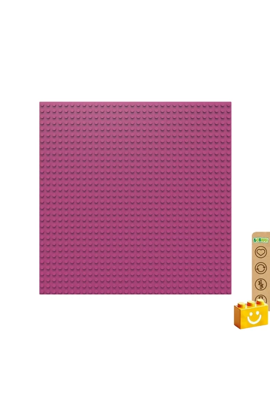 BiOBUDDi® BB-0095 | építőjáték alaplap - 100% kompatibilis minden más kedvelt márkával | 32x32 bütyök fukszia