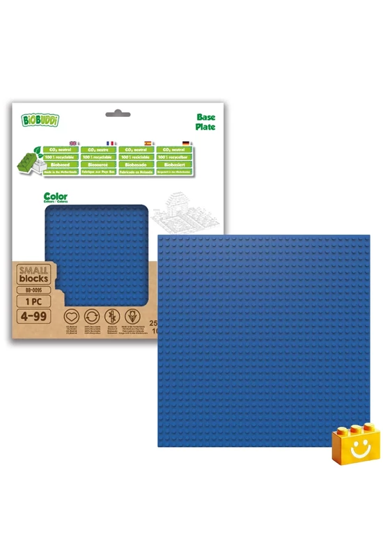 BiOBUDDi® BB-0095 | építőjáték alaplap - 100% kompatibilis minden más kedvelt márkával | 32x32 bütyök sötétkék