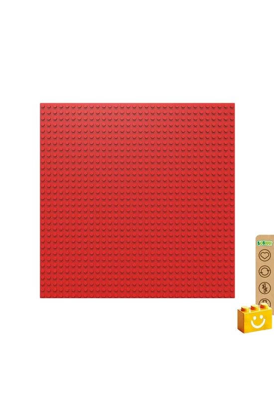 BiOBUDDi® BB-0095 | építőjáték alaplap - 100% kompatibilis minden más kedvelt márkával | 32x32 bütyök vörös