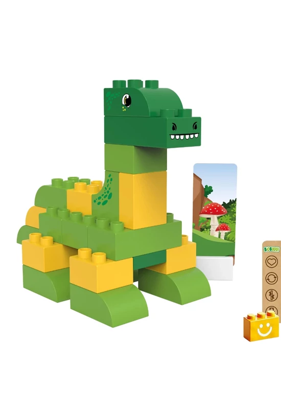BiOBUDDi® BB-0185 | bio építőjáték | Brontosaurus - 100% kompatibilis minden más kedvelt márkával
