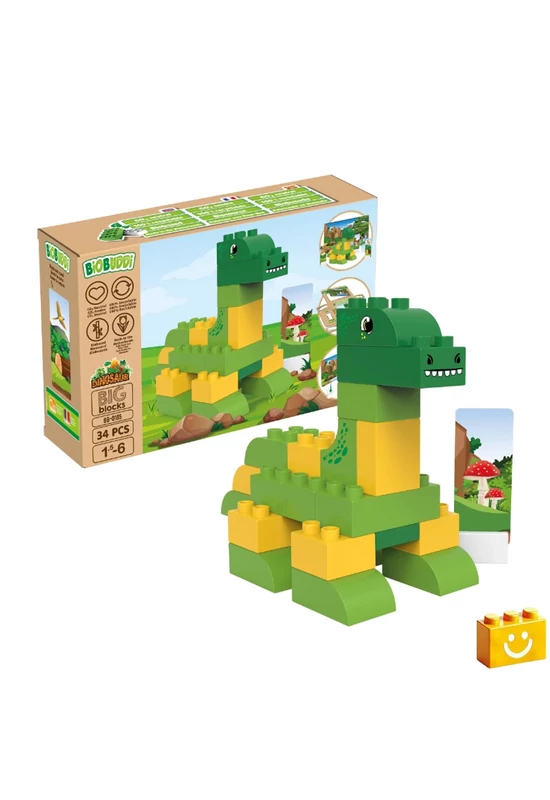 BiOBUDDi® BB-0185 | bio építőjáték | Brontosaurus - 100% kompatibilis minden más kedvelt márkával
