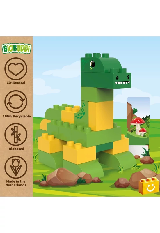 BiOBUDDi® BB-0185 | bio építőjáték | Brontosaurus - 100% kompatibilis minden más kedvelt márkával